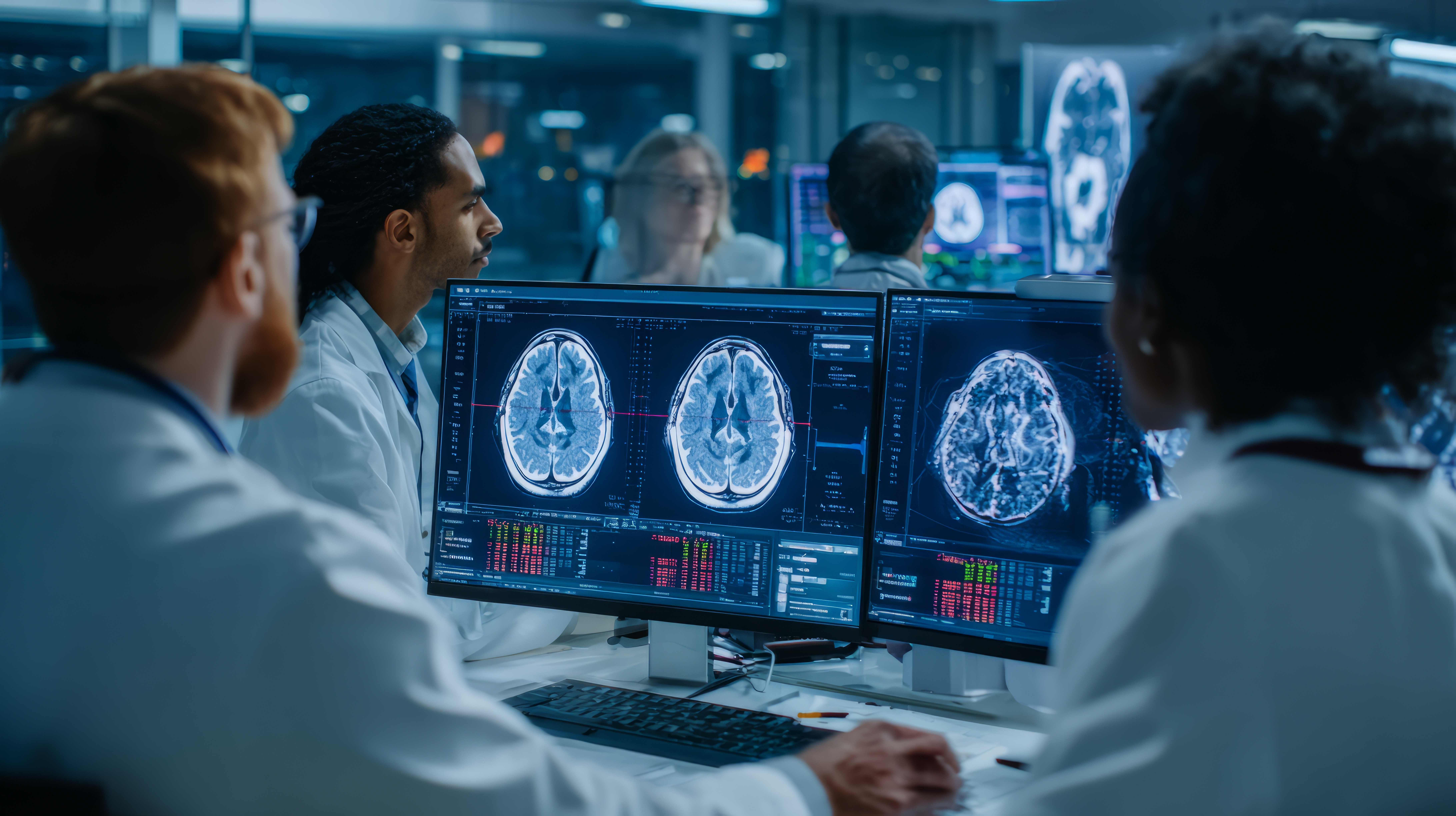 Brain neuroimaging scan visualization